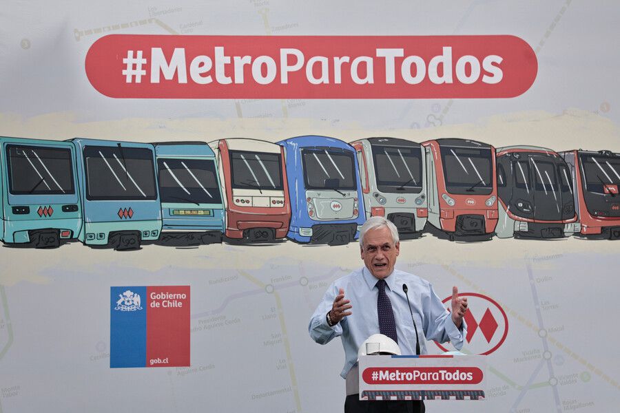 Presidente Piñera da inicio a construcción de la Línea 7 de Metro: obras contemplan inversión de US$ 2.500 millones para 10 estaciones uniendo a Renca y Vitacura