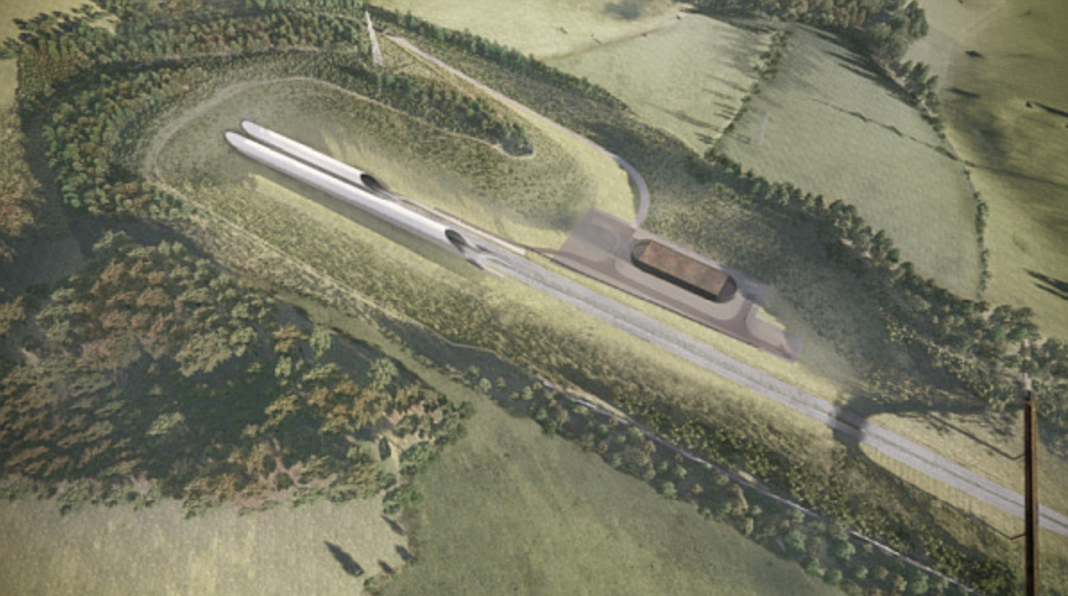 HS2 revela el diseño del portal del túnel de Chiltern con cancelación de ruido
