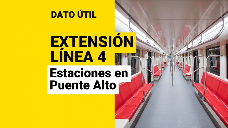 Extensión Línea 4 del Metro: ¿Qué estaciones estarán ubicadas en Puente Alto?