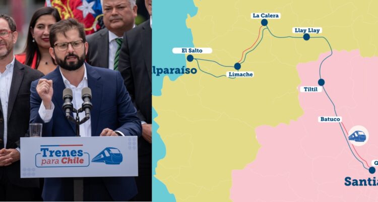 Anuncian trazado del tren Santiago-Valparaíso: operaría desde 2030 y viaje demorará 1 hora y media
