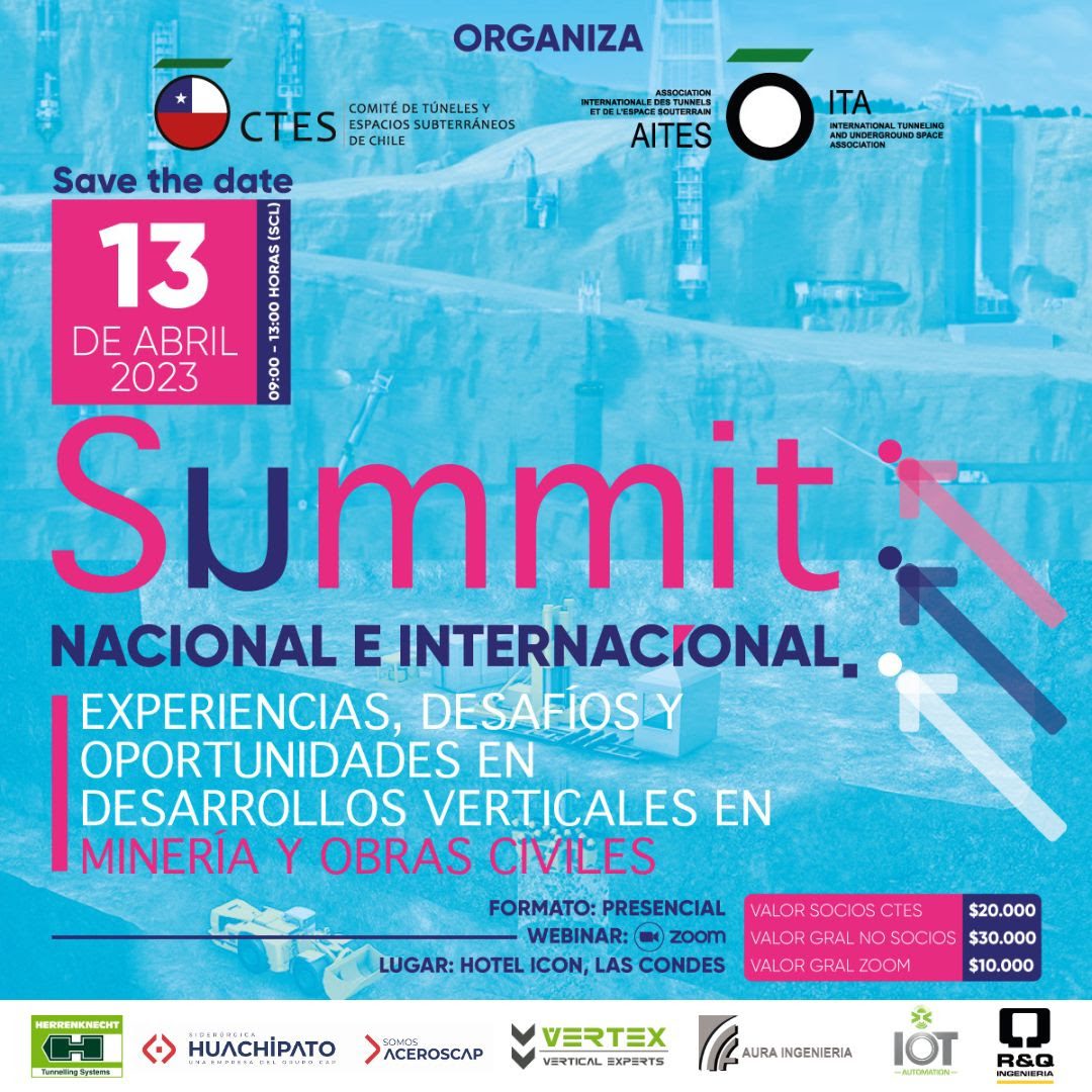 Summit Nacional e Internacional «Experiencias, desafíos y oportunidades en desarrollos verticales de Minería y Obras Civiles»