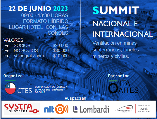 Summit Nacional e Internacional «Ventilación en minas subterráneas, túneles mineros y civiles»